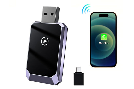Mini Wireless CarPlay Adapter Plug and Play for Factory Wired CarPlay Cars iOS 10+