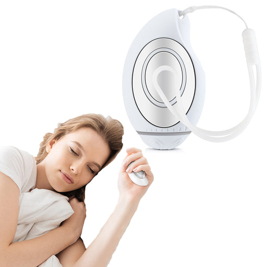 USB Handheld Microcurrent Sleep Aid Device Stress Insomnia Relax Anxiety Relief White