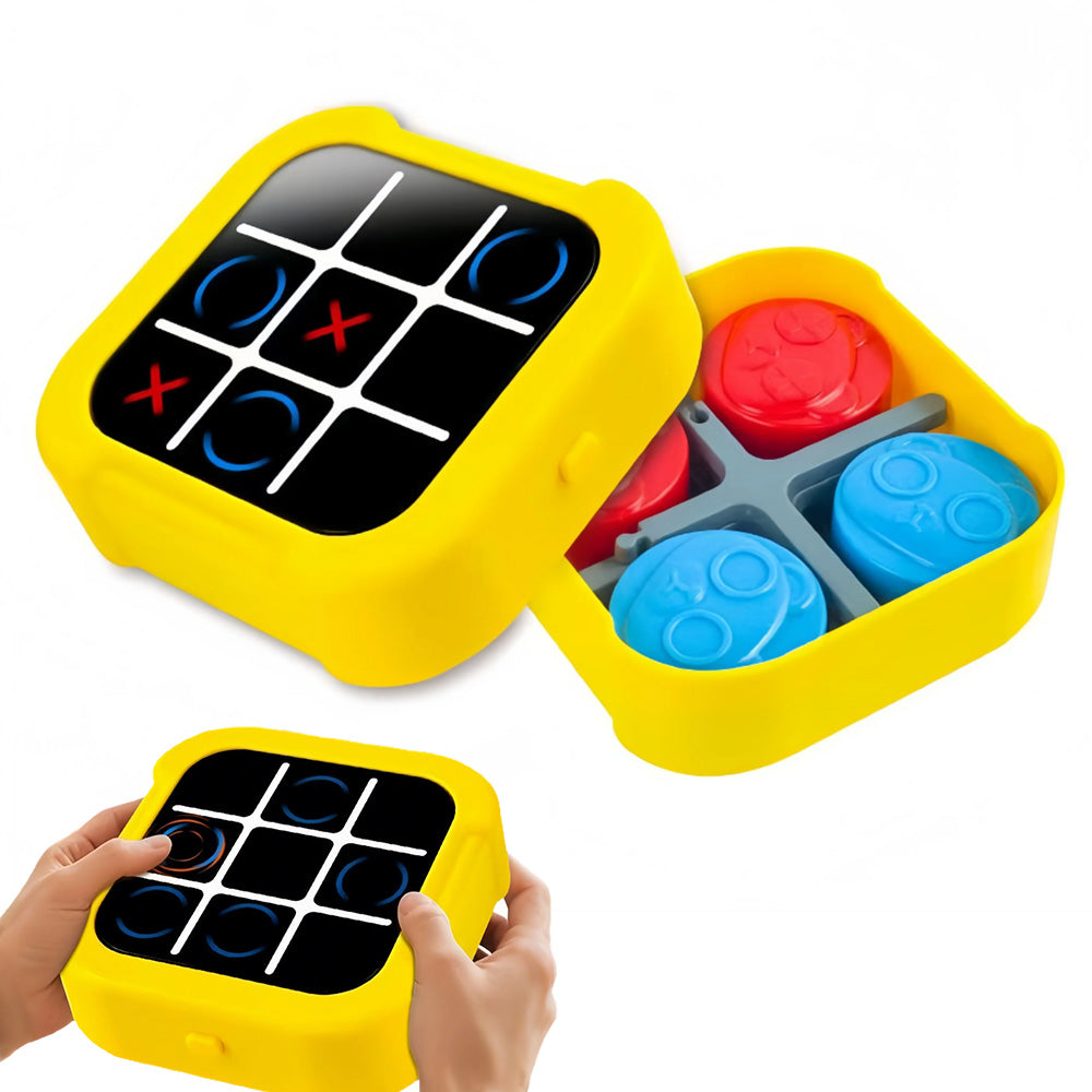 5-in-1 Electronic Tic Tac Toe Game Portable Handheld Travel Toy for Kids and Adults