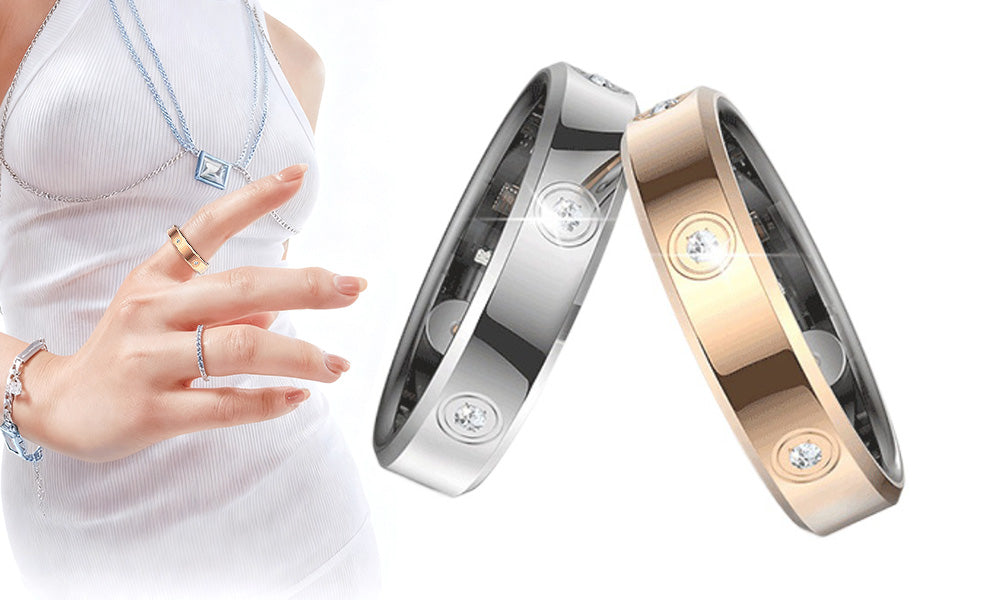 Smart Health Ring with Heart Rate Sleep and Blood Oxygen Monitoring
