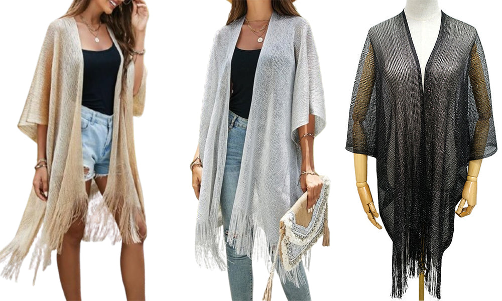 Kimono Open Front Beach Cover Up