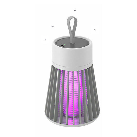 1X White Mosquito Insect Killer Lamp Electric USB LED Light Bug Zapper Trap