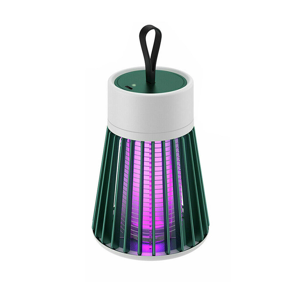 1X Green Mosquito Insect Killer Lamp Electric USB LED Light Bug Zapper Trap