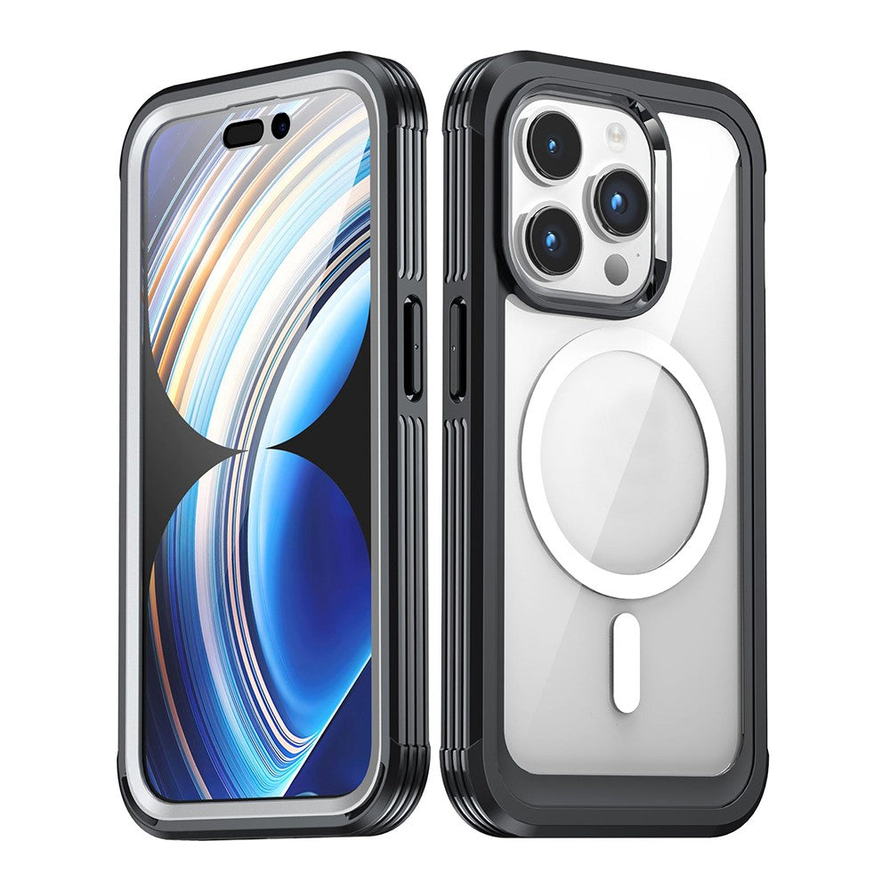 For iPhone 15 Phone Case Magnetic Full Body Case with Screen Protector