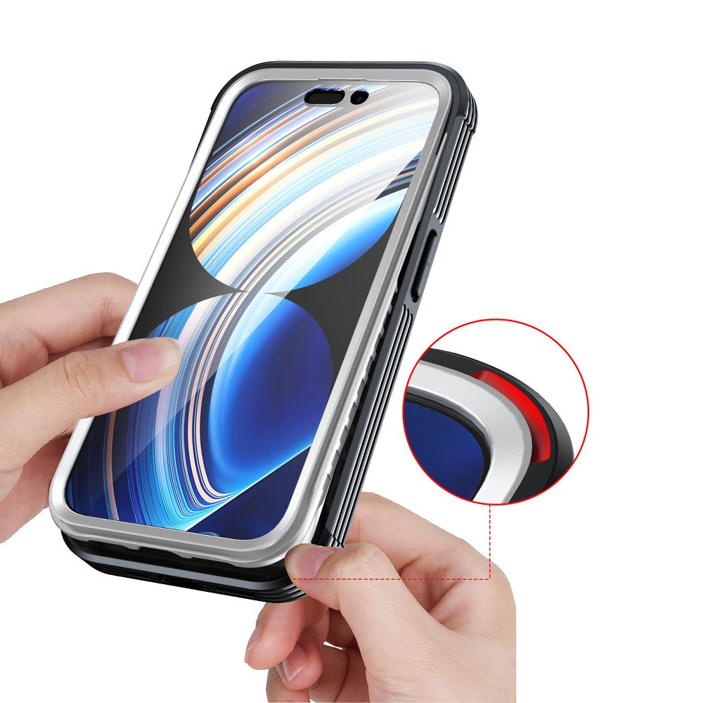 For iPhone 15 Plus Phone Case Magnetic Full Body Case with Screen Protector
