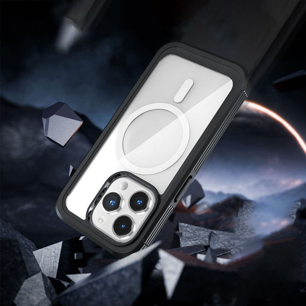 For iPhone 15 Pro Phone Case Magnetic Full Body Case with Screen Protector