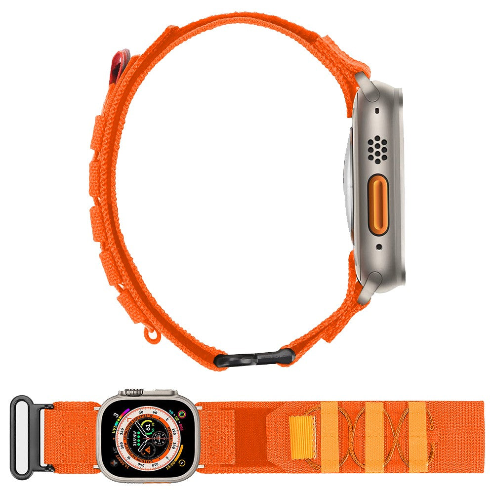 Nylon Watch Band Strap Compatible with Apple Watch 42/44/45/49mm - Orange