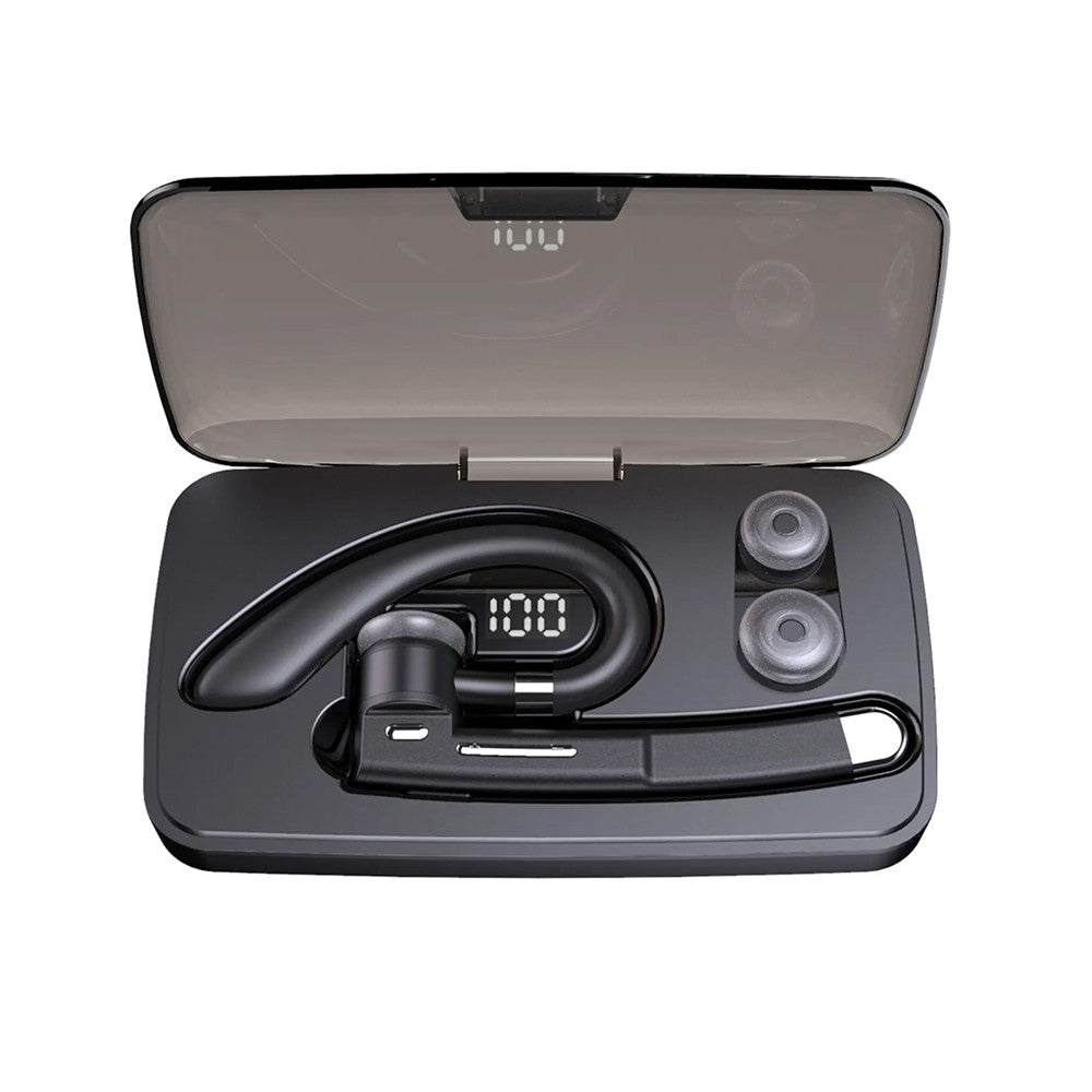 Wireless Single Ear Bluetooth 5.3 Earphone Earhook Headphone with Charging Case