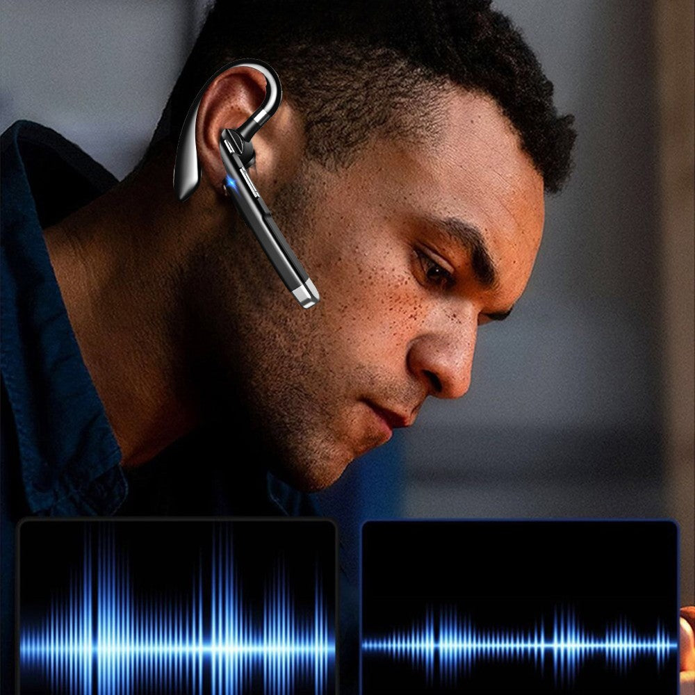 Wireless Single Ear Bluetooth 5.3 Earphone Earhook Headphone with Charging Case