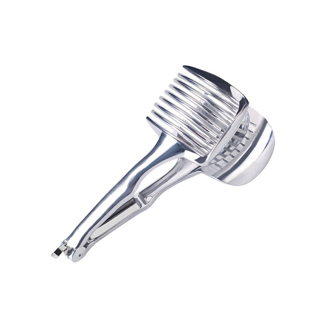 1Pc Handheld Lemon Slicer Tomato Slicing Tool Fruit Tongs Cutting Aid Gadget