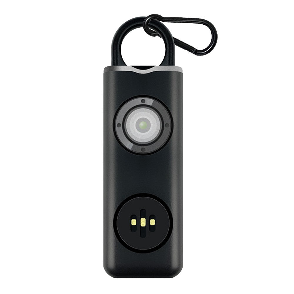 Women Safety Personal Alarm 130dB Self Defense Siren with Strobe Light - Black