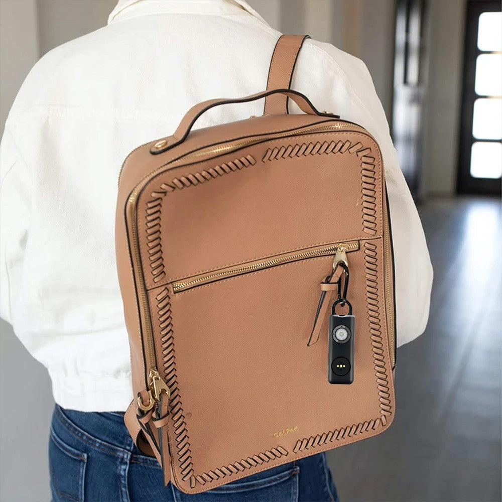 Women Safety Personal Alarm 130dB Self Defense Siren with Strobe Light - Black