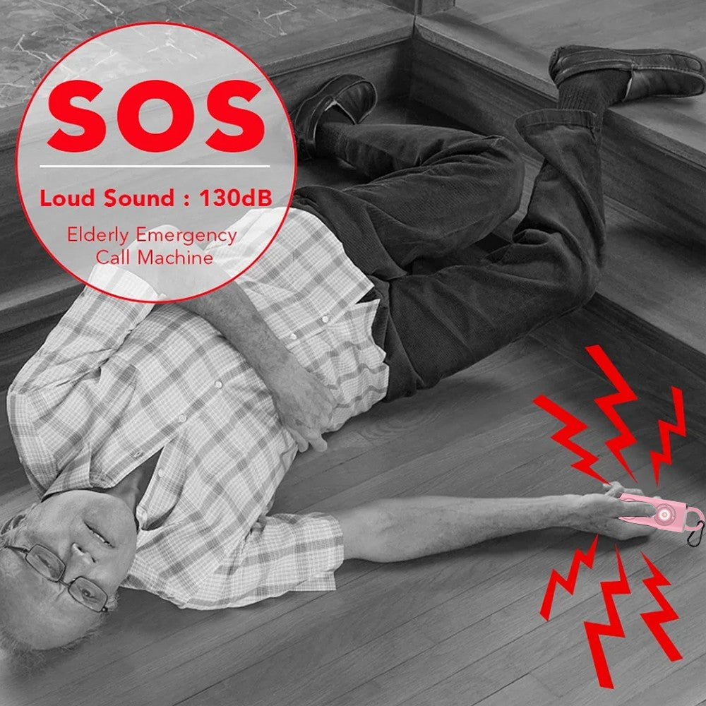 Women Safety Personal Alarm 130dB Self Defense Siren with Strobe Light - Pink