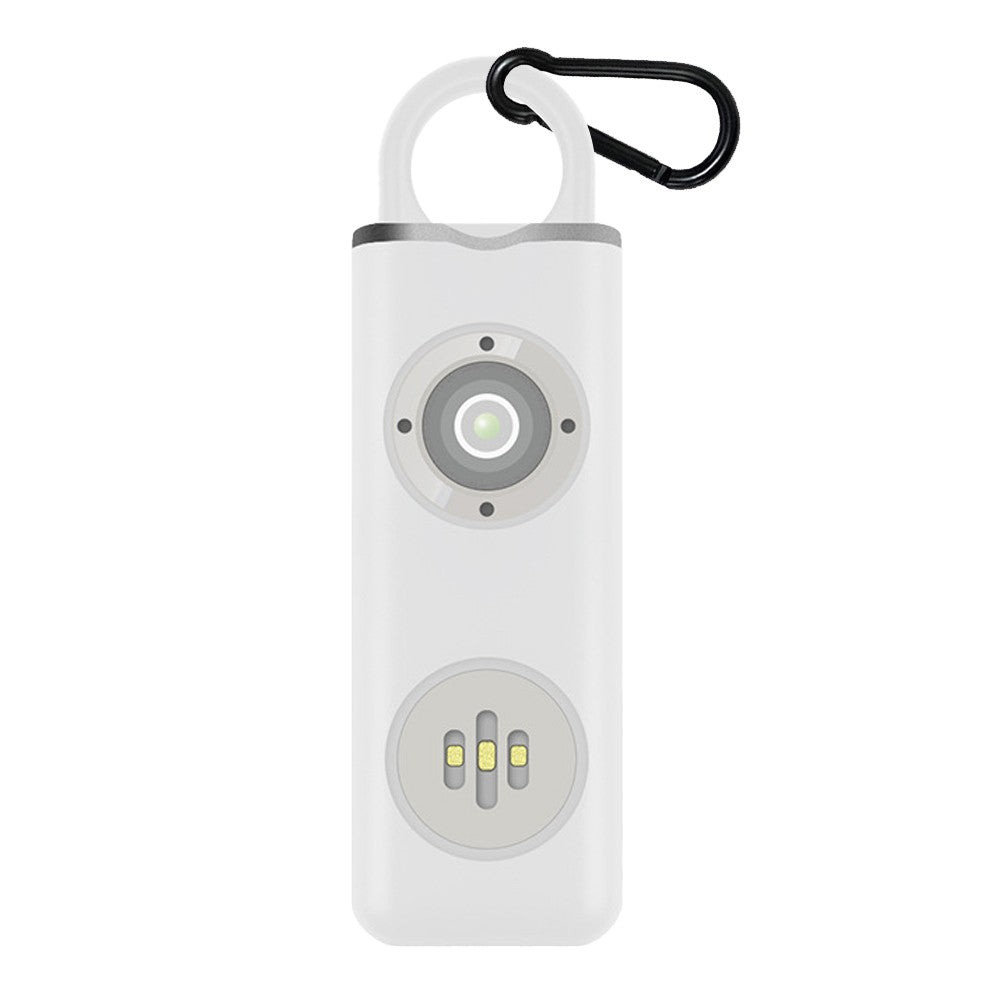 Women Safety Personal Alarm 130dB Self Defense Siren with Strobe Light - White