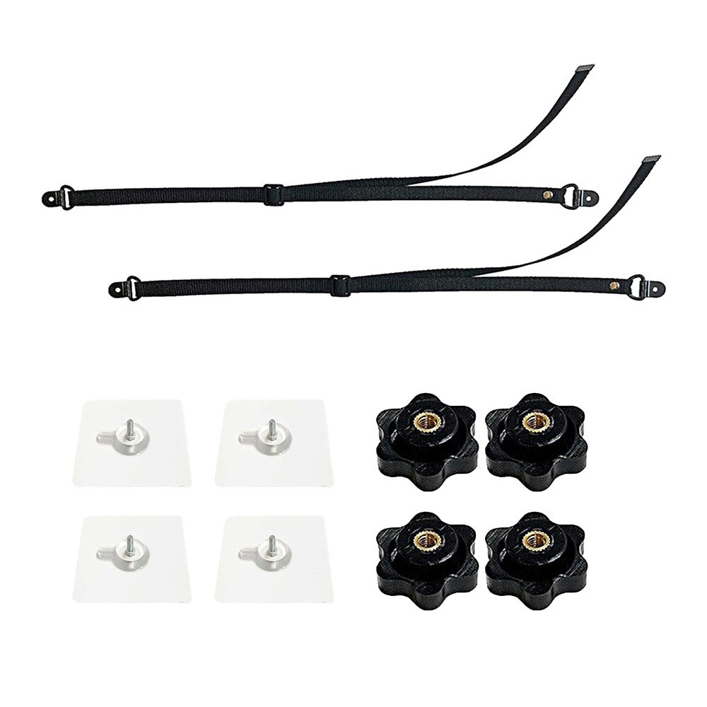 2Pcs Adjustable TV Safety Straps No-Drill Anti-Tip Furniture Anchors