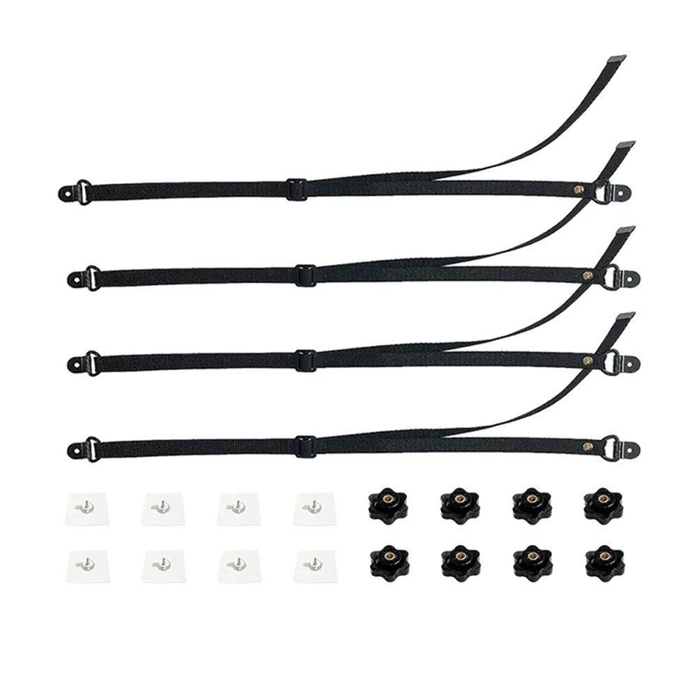 4Pcs Adjustable TV Safety Straps No-Drill Anti-Tip Furniture Anchors