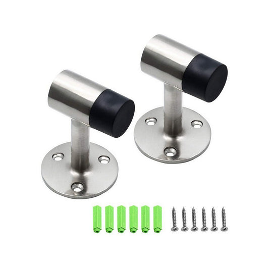 2Pcs 75mm Heavy Duty Floor Stop Stainless Steel Door Stopper