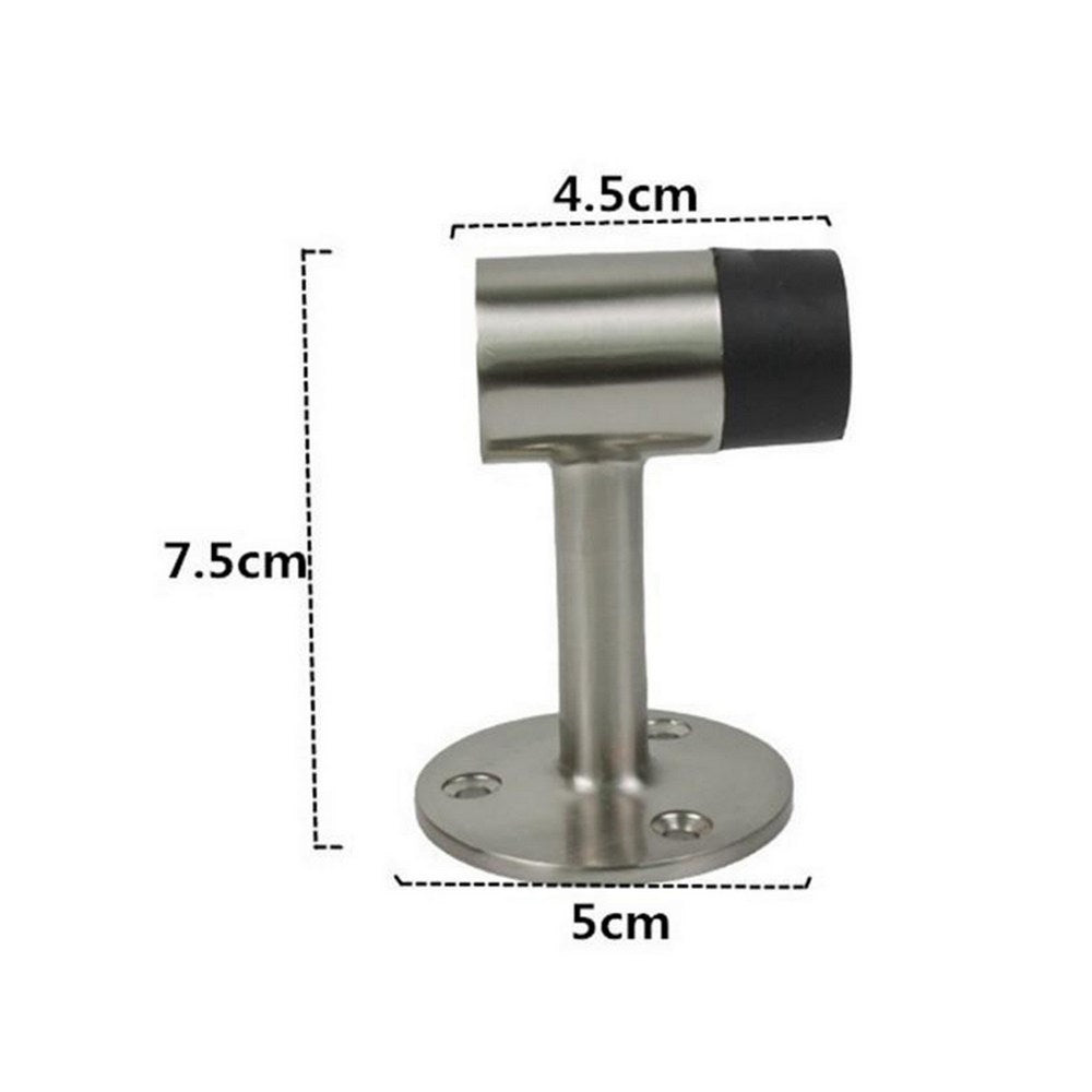 2Pcs 75mm Heavy Duty Floor Stop Stainless Steel Door Stopper