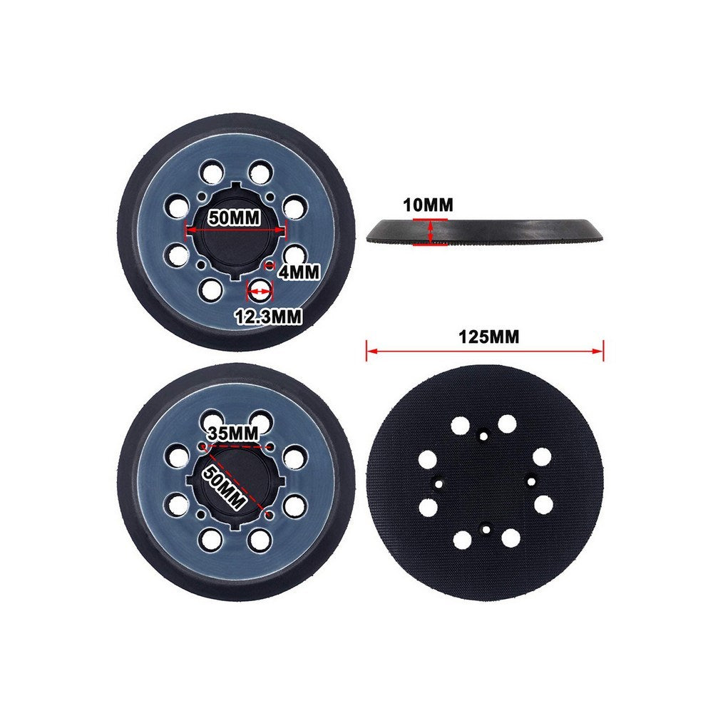 4 Packs 8 Hole Hook Loop Replacement Sanding Pad for DeWalt DWE64233 and N329079