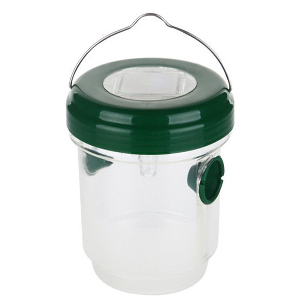 Solar Powered Hanging Wasp Trap Green