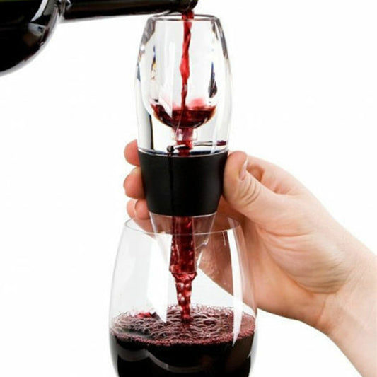 3X Wine Aerator Decanter Pourer Sediment Filter with Base