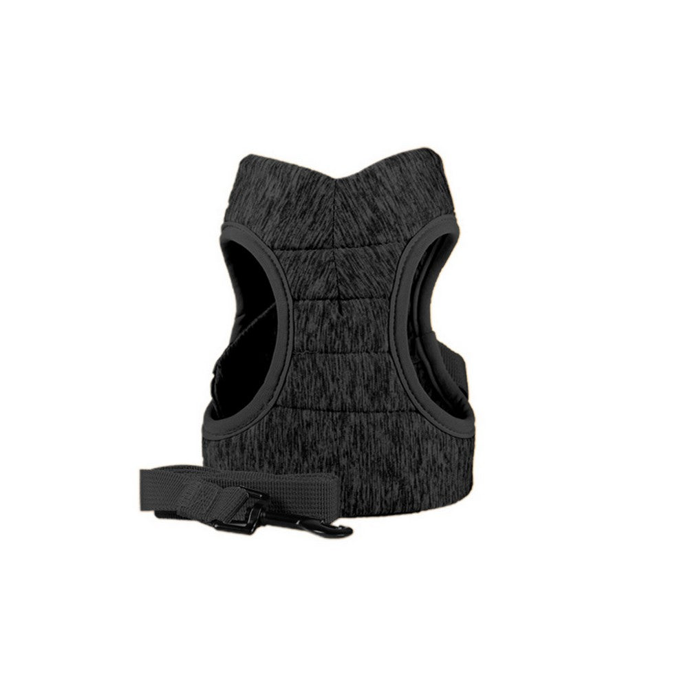 Pet Dog Harness Adjustable Cat Vest Harness Leash M Sizing Black