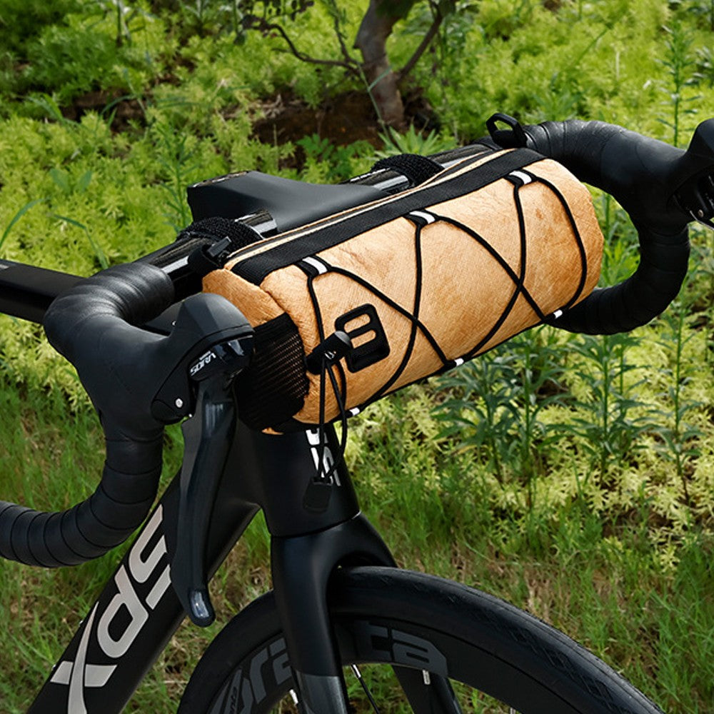 2Pcs Bike Handlebar Bag Cycling Travel Shoulder Bag Barrel Bag with Shoulder Strap