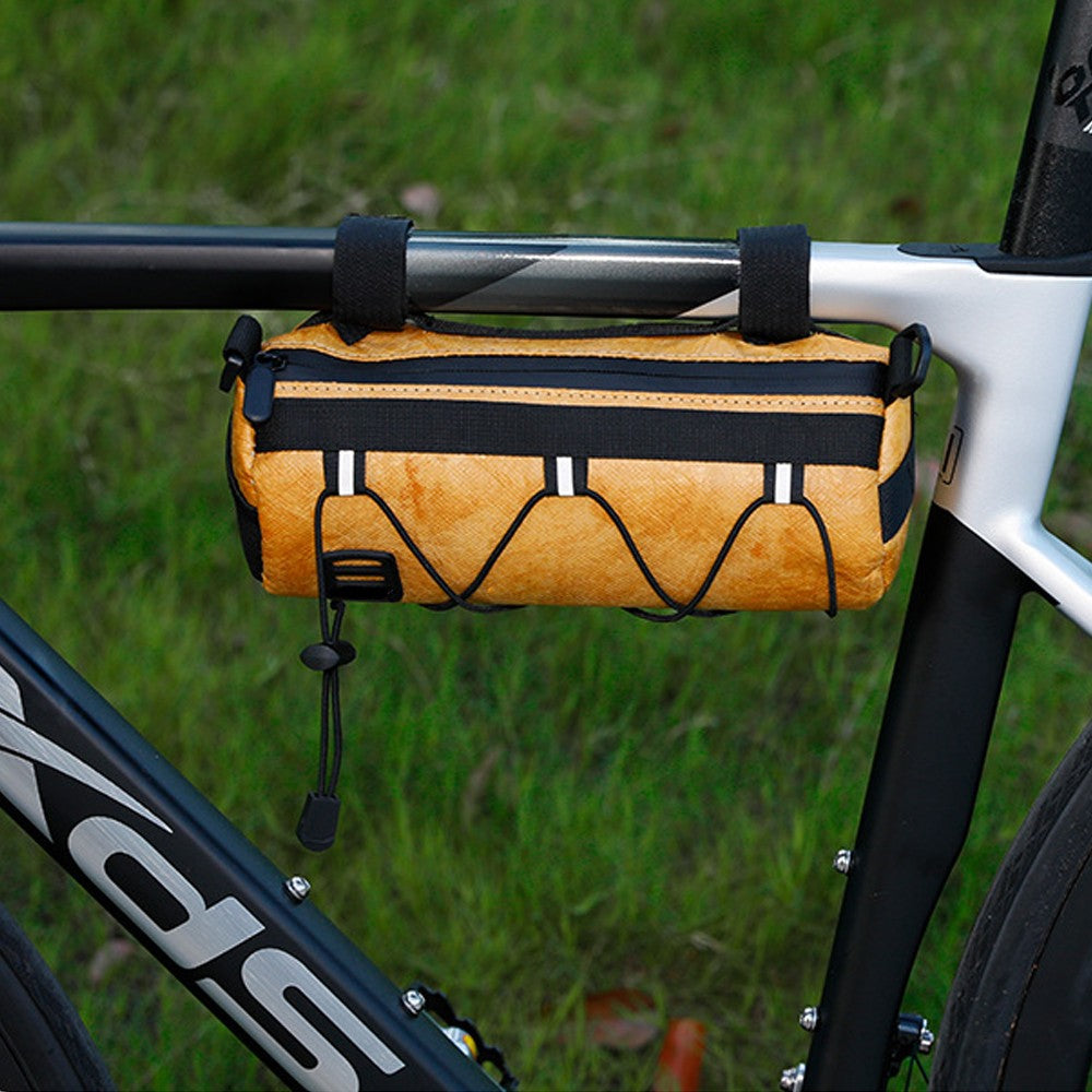 2Pcs Bike Handlebar Bag Cycling Travel Shoulder Bag Barrel Bag with Shoulder Strap