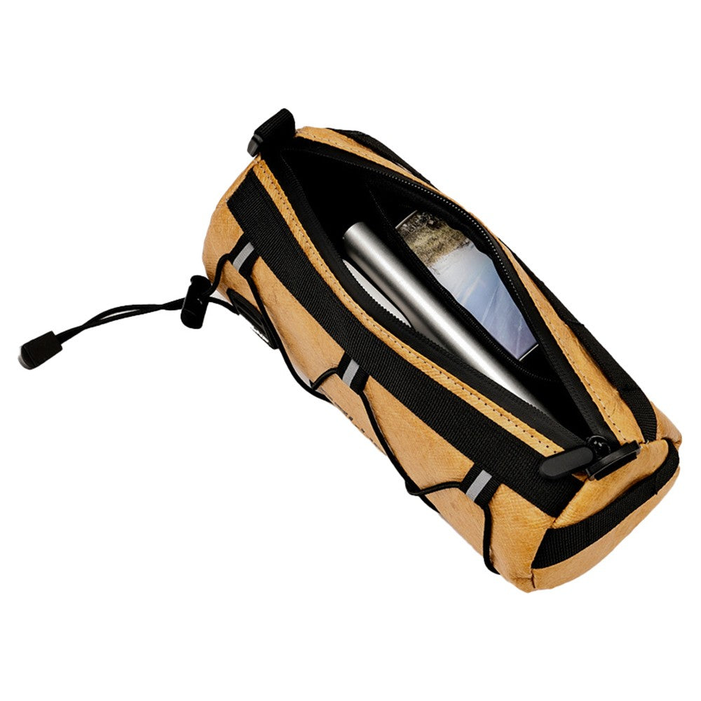 2Pcs Bike Handlebar Bag Cycling Travel Shoulder Bag Barrel Bag with Shoulder Strap