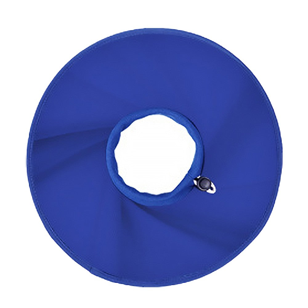 Dog Recovery Collar Adjustable Dog E-Collar Dog Cone Collar Alternatives - Blue L