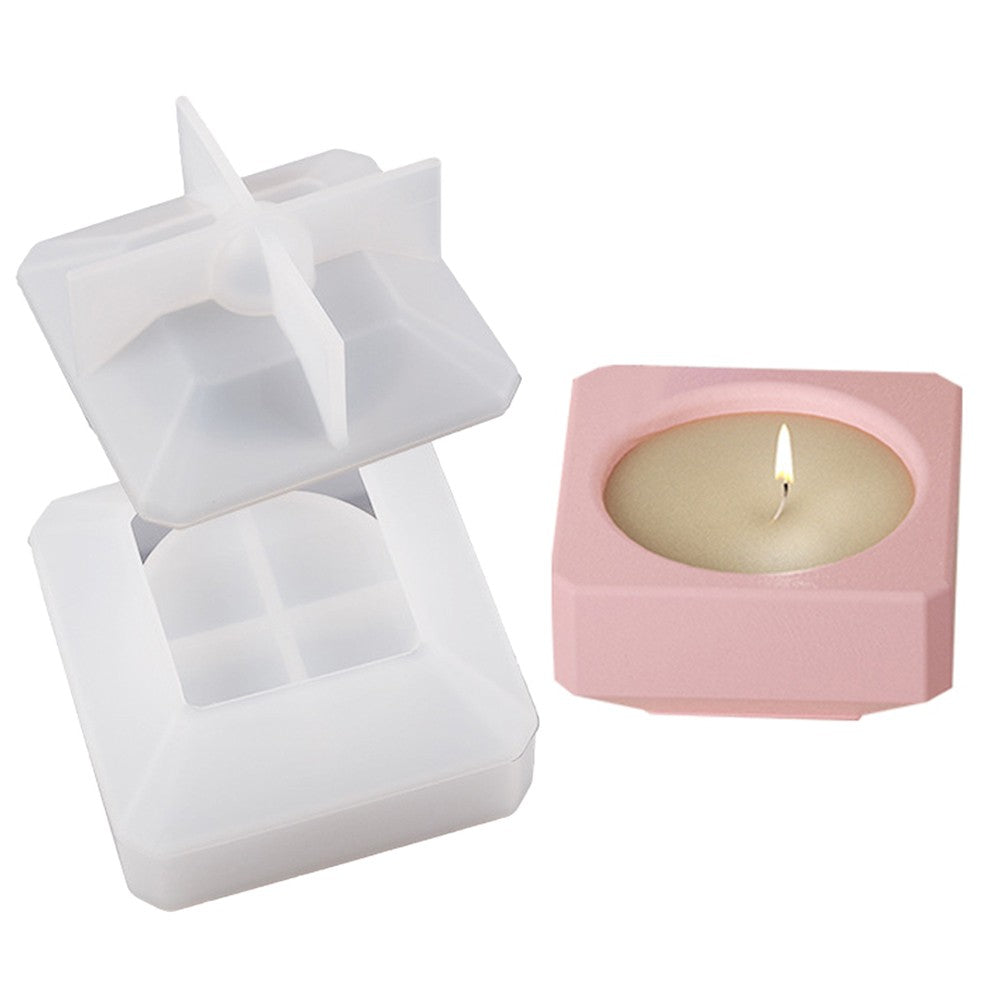 Silicone Candle Jar and Lid Mold Set Candle Holder Molds Storage Box Molds - L