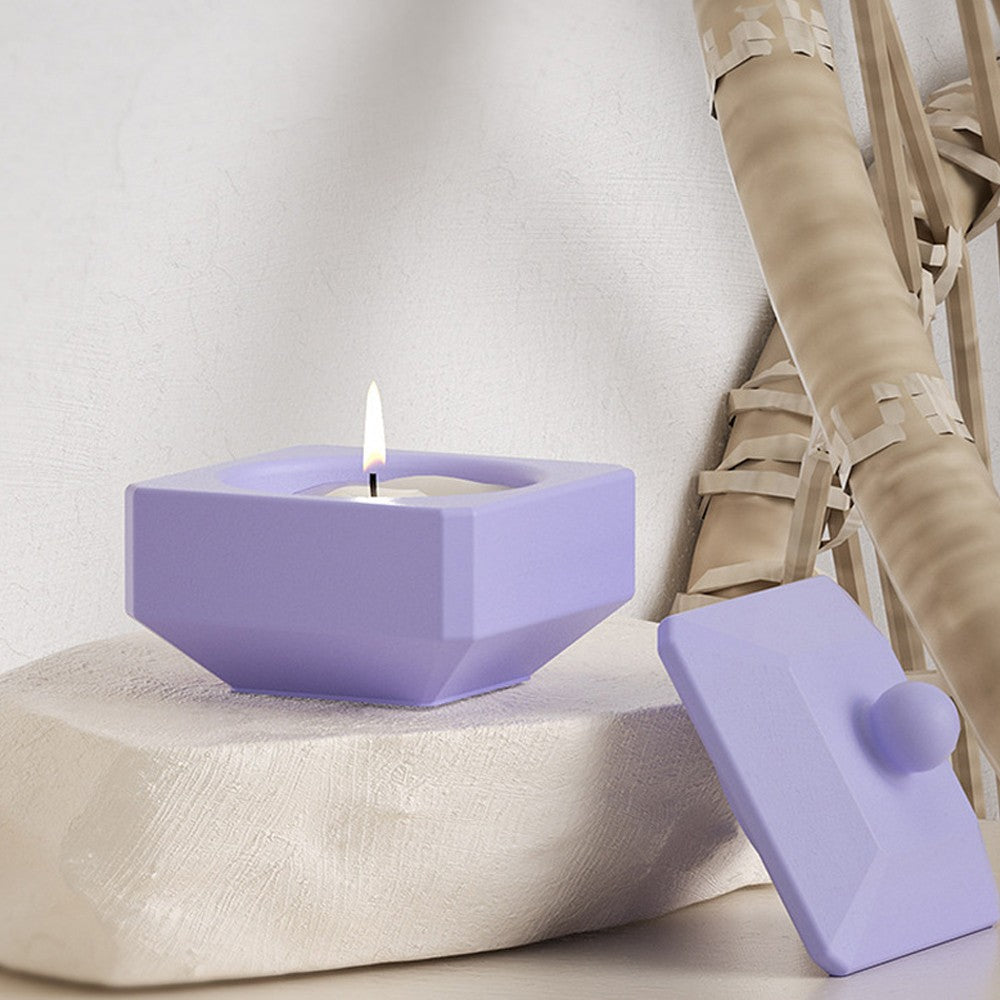 Silicone Candle Jar and Lid Mold Set Candle Holder Molds Storage Box Molds - 2 Sizes