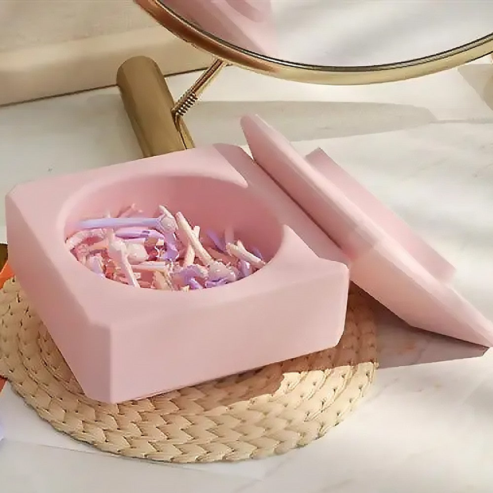 Silicone Candle Jar and Lid Mold Set Candle Holder Molds Storage Box Molds - L