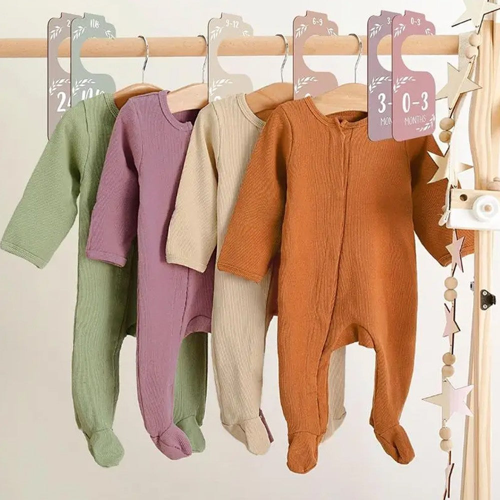 2 Sets of 8-Piece Baby Clothes Wardrobe Dividers from Newborn to 24 Months