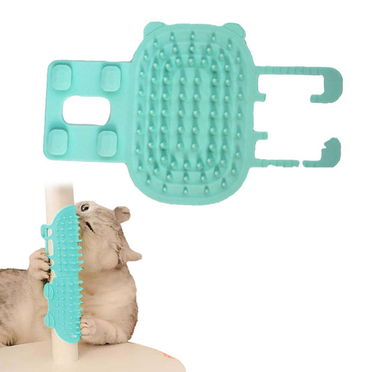 Pet Tickling Artifact Cats Tickling Comb Cat Corner Brush Pet Itch Tool - Green