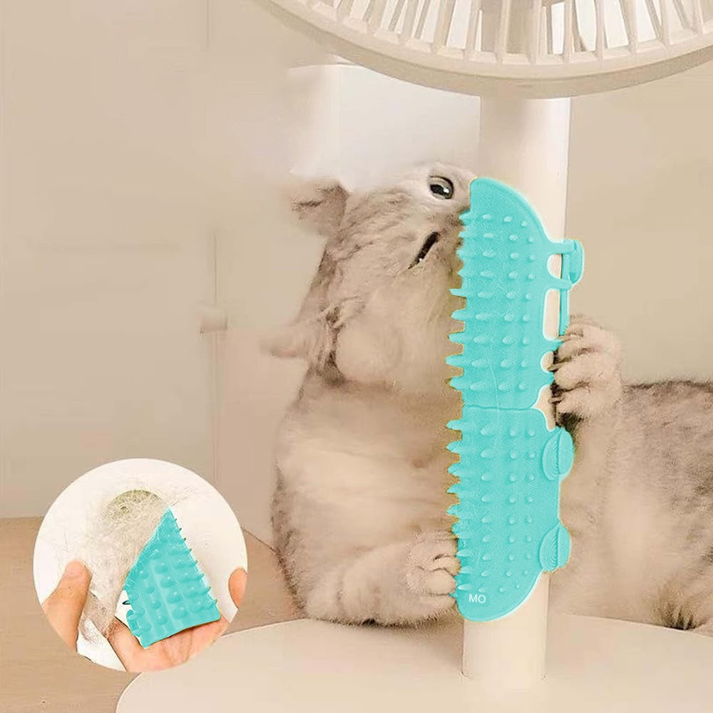 Pet Tickling Artifact Cats Tickling Comb Cat Corner Brush Pet Itch Tool - Green