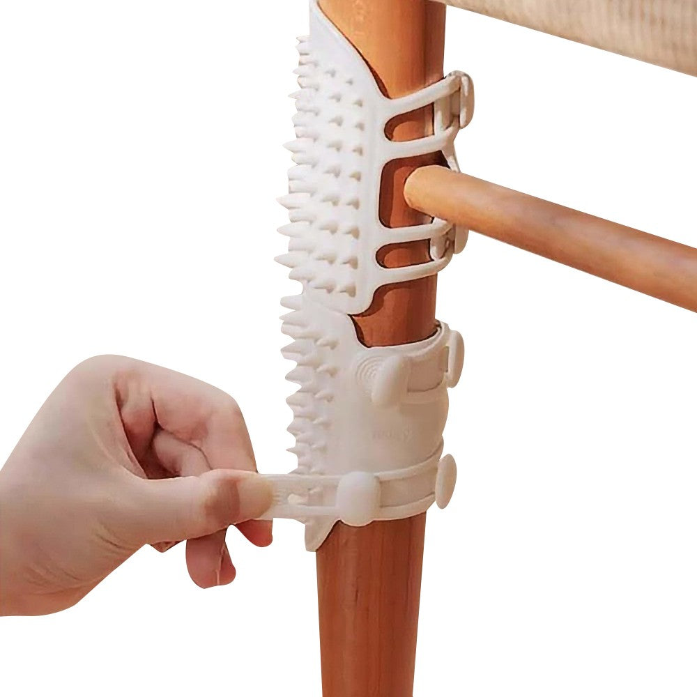 Pet Tickling Artifact Cats Tickling Comb Cat Corner Brush Pet Itch Tool - White