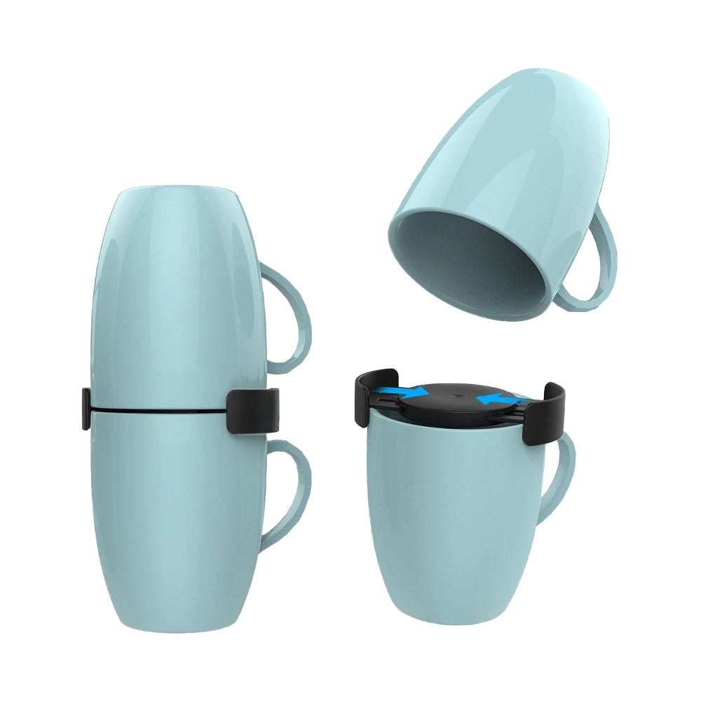 6Pcs Mug Organizers Coffee Cup Stackers Holders Save Cabinet Space - Black