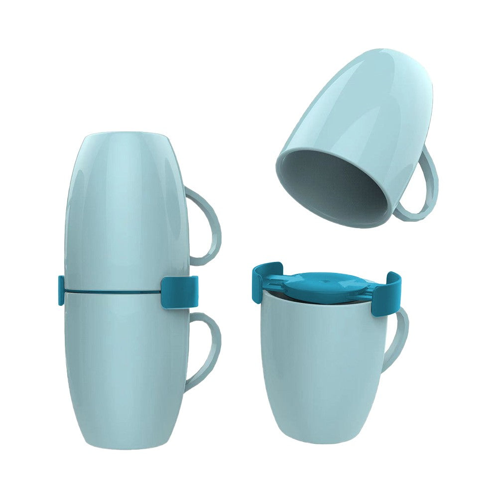 6Pcs Mug Organizers Coffee Cup Stackers Holders Save Cabinet Space - Blue