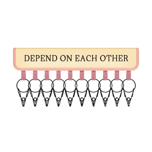 Closet Hat Hangers Baseball Caps Rack Hat Holder with 10 Clips - Pink