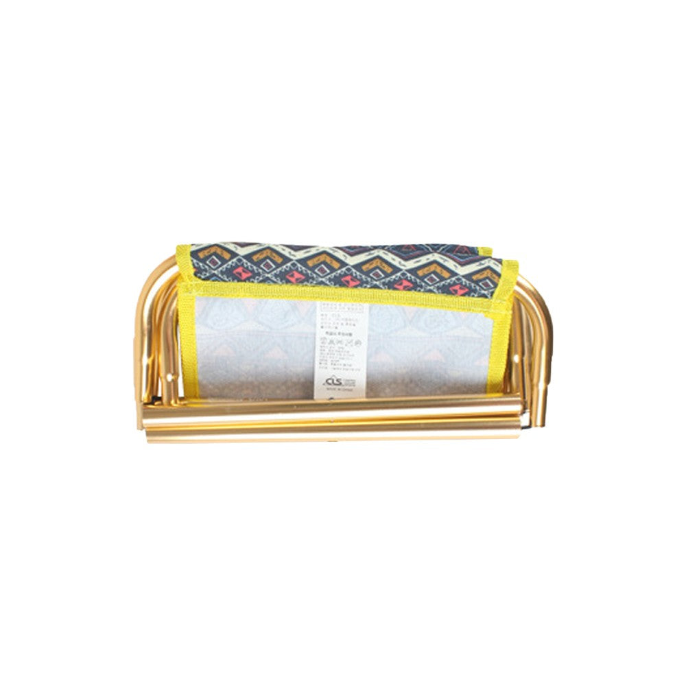 Portable Folding Chair Outdoor Camping Stool Seat with Storage Bag - Blue