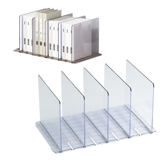 4 Compartment Adjustable Closet Shelf Dividers for Handbags Purse Clothes Books