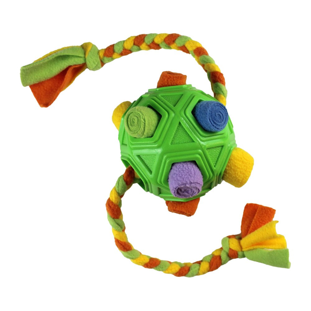 Dog Snuffle Ball Pet Interactive Toy Dog Chew Toy with Interactive Rope - Green