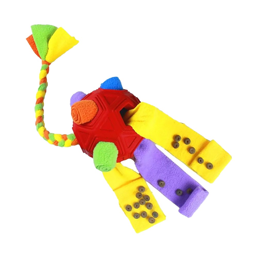 Dog Snuffle Ball Pet Interactive Toy Dog Chew Toy with Interactive Rope - Red
