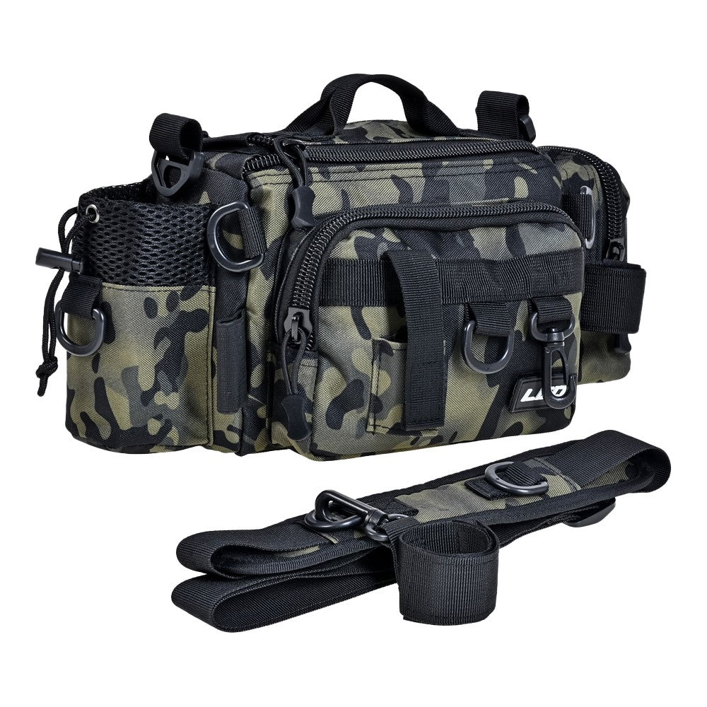Fishing Tackle Bag Waist Pack Shoulder Crossbody Bag Fish Lures Bag - Army Green
