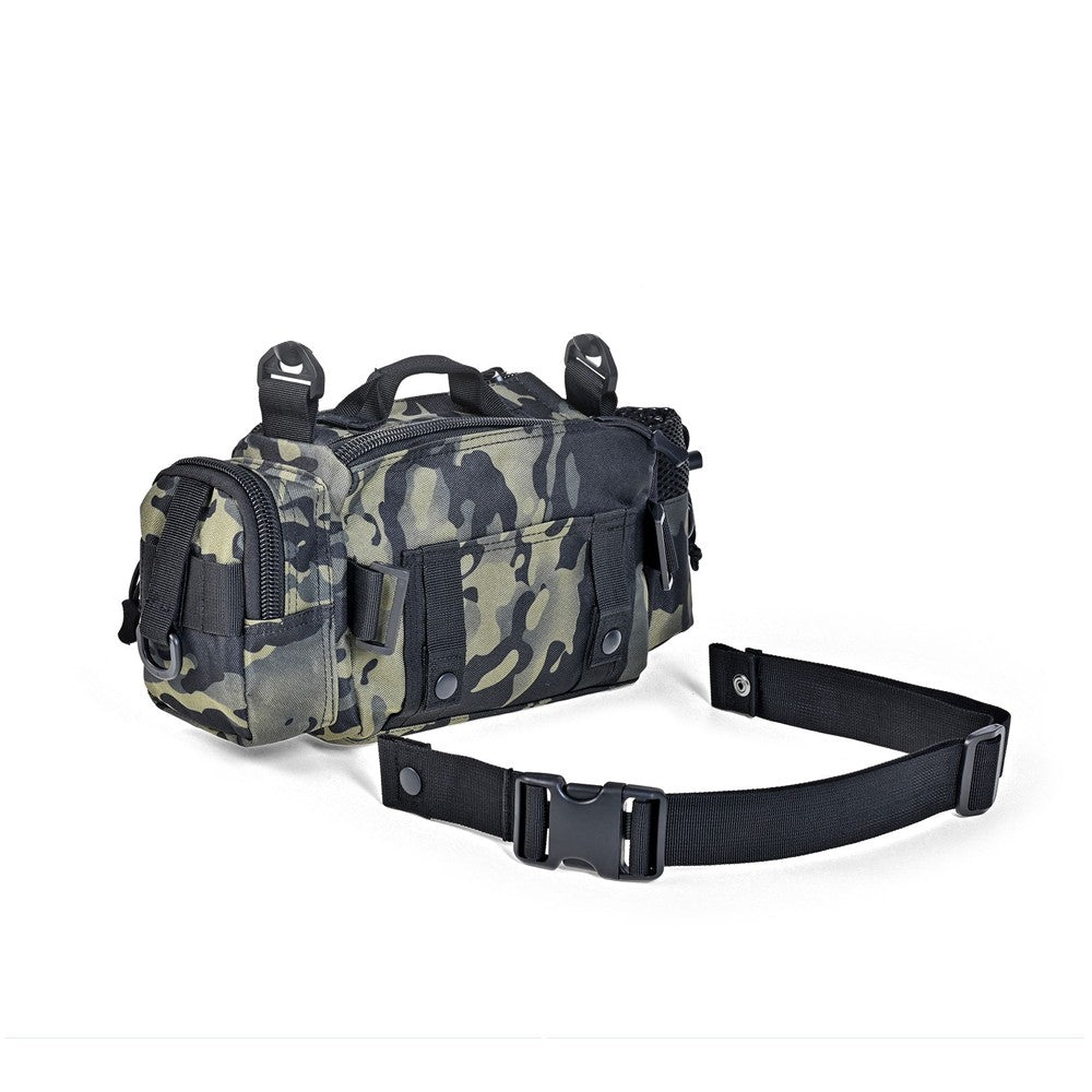Fishing Tackle Bag Waist Pack Shoulder Crossbody Bag Fish Lures Bag - Army Green