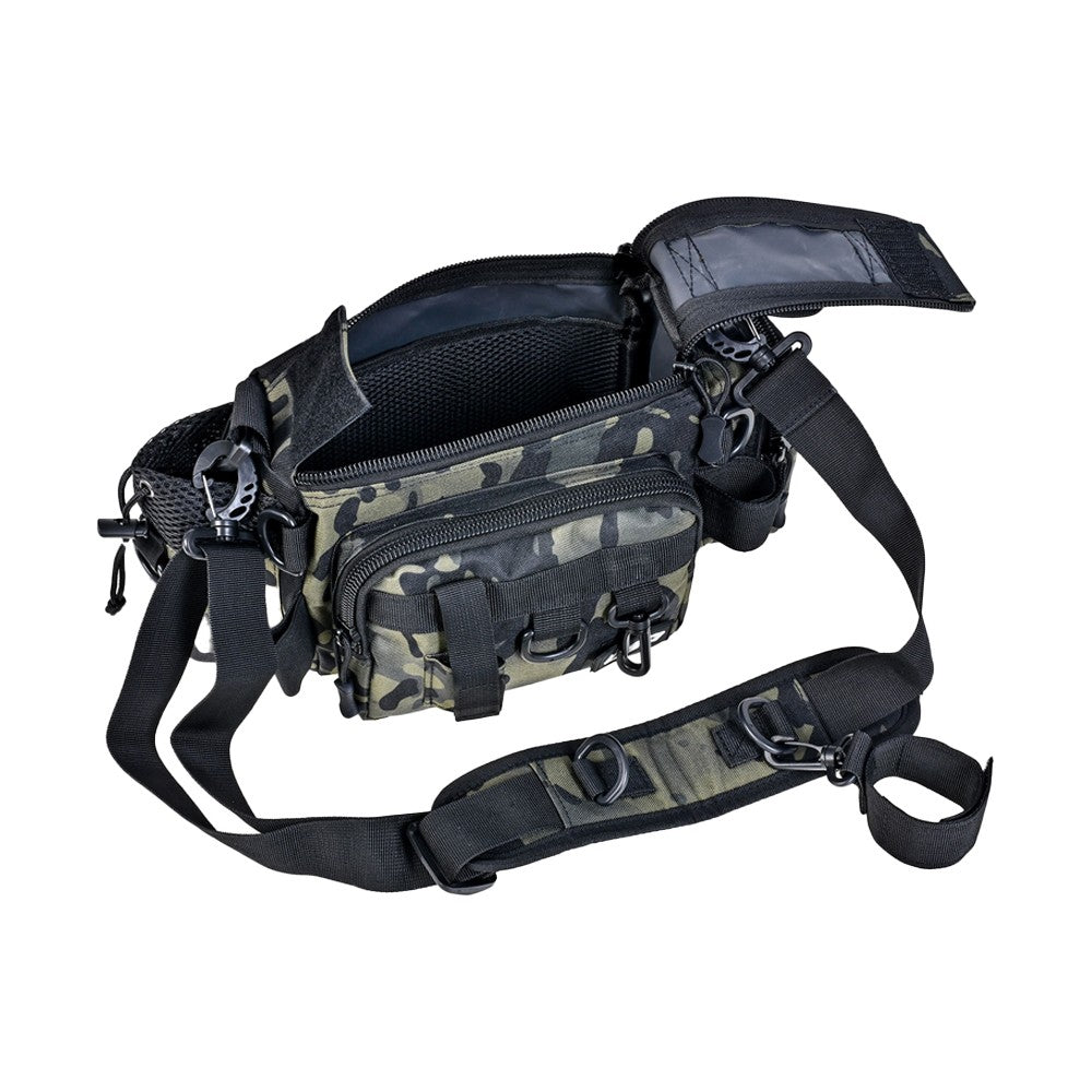 Fishing Tackle Bag Waist Pack Shoulder Crossbody Bag Fish Lures Bag - Army Green
