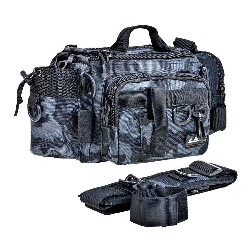 Fishing Tackle Bag Waist Pack Shoulder Crossbody Bag Fish Lures Bag - Blue