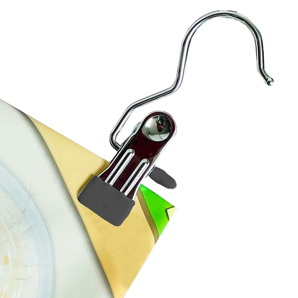 15Pcs Swivel Laundry Hooks String Lights Hanging Clips Wardrobe Clothespins