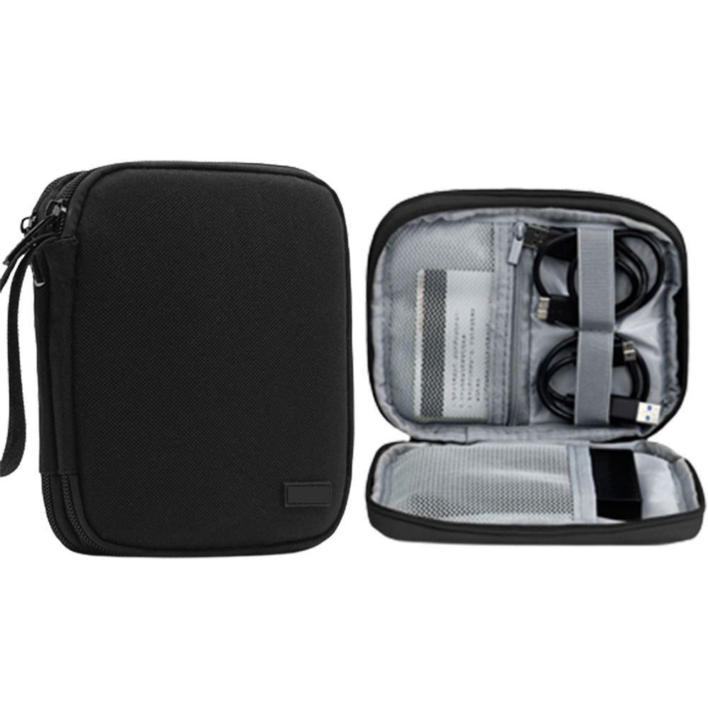 Cable Storage Bag Electronic Organizer Bag Black